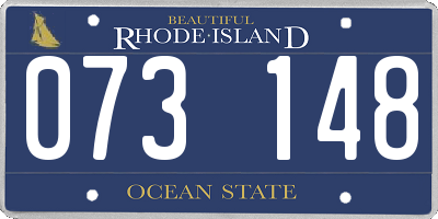 RI license plate 073148
