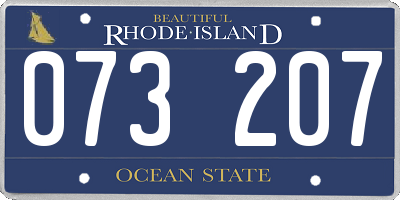RI license plate 073207