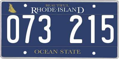 RI license plate 073215