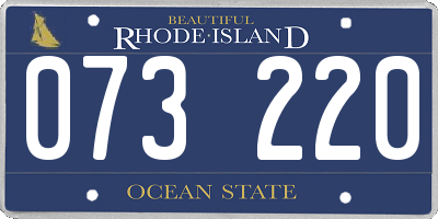 RI license plate 073220