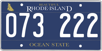 RI license plate 073222