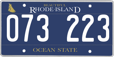 RI license plate 073223