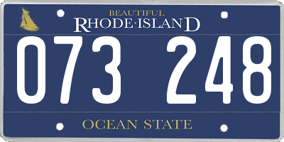 RI license plate 073248