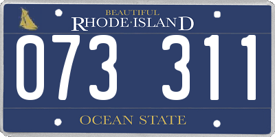 RI license plate 073311