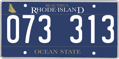 RI license plate 073313