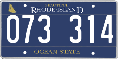 RI license plate 073314