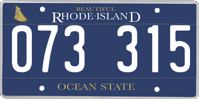 RI license plate 073315