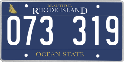RI license plate 073319