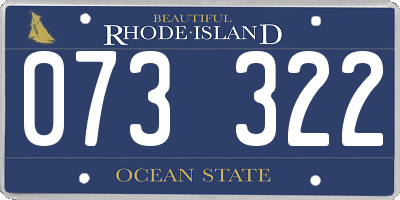 RI license plate 073322