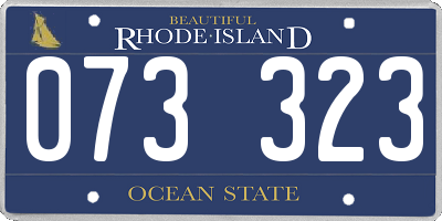 RI license plate 073323