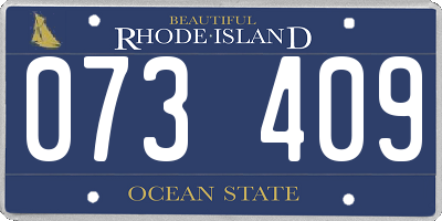 RI license plate 073409