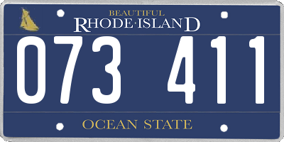 RI license plate 073411