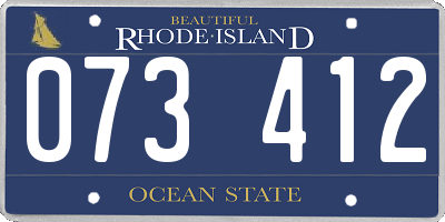 RI license plate 073412
