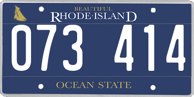 RI license plate 073414