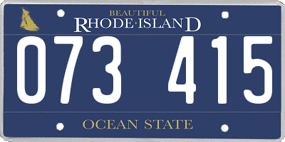 RI license plate 073415