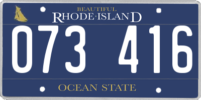 RI license plate 073416