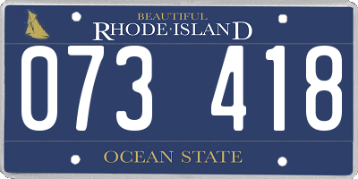 RI license plate 073418