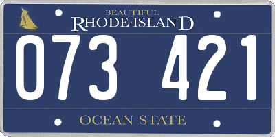 RI license plate 073421