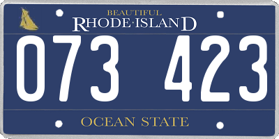 RI license plate 073423