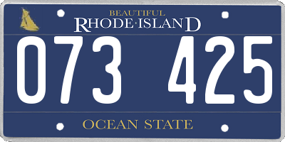 RI license plate 073425