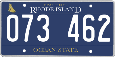 RI license plate 073462