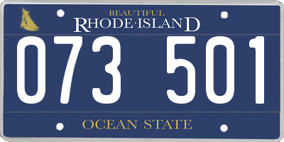RI license plate 073501