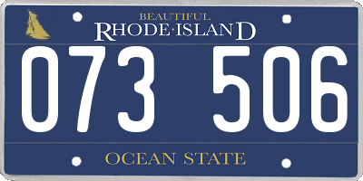 RI license plate 073506