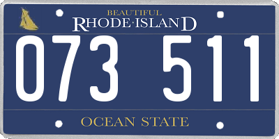 RI license plate 073511