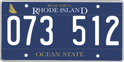 RI license plate 073512