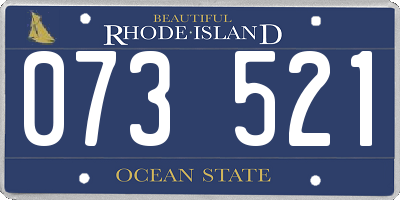 RI license plate 073521