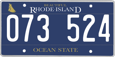 RI license plate 073524