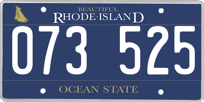 RI license plate 073525