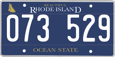 RI license plate 073529