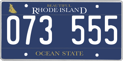 RI license plate 073555