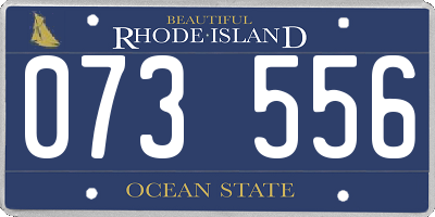 RI license plate 073556