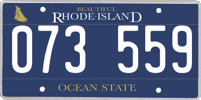 RI license plate 073559