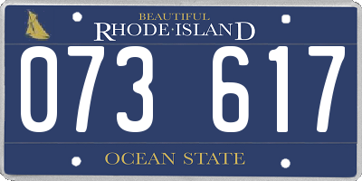 RI license plate 073617