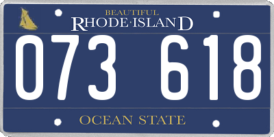 RI license plate 073618