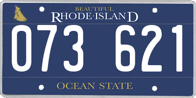 RI license plate 073621