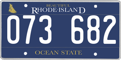 RI license plate 073682
