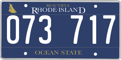 RI license plate 073717