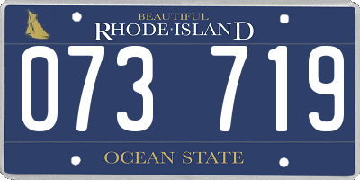 RI license plate 073719