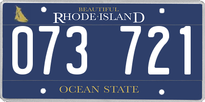 RI license plate 073721