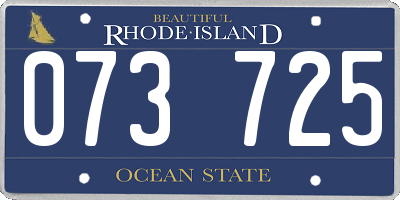 RI license plate 073725