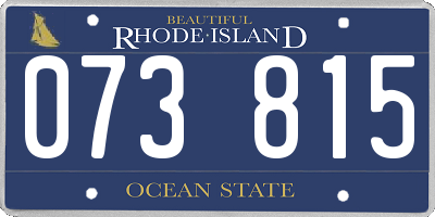 RI license plate 073815