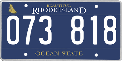 RI license plate 073818