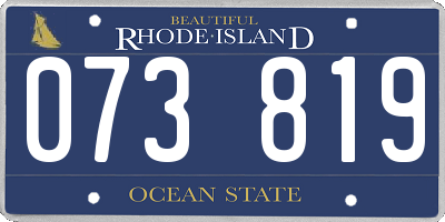 RI license plate 073819