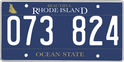 RI license plate 073824