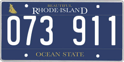 RI license plate 073911
