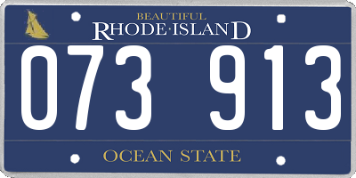 RI license plate 073913